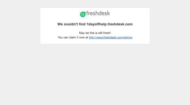 1dayoffhelp.freshdesk.com