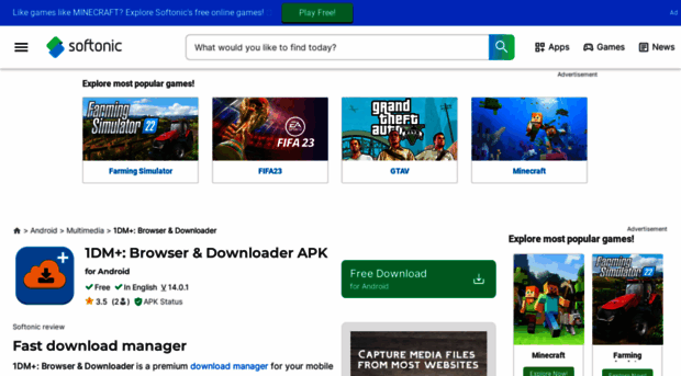 1dm-browser-video-audio-torrent-downloader.en.softonic.com