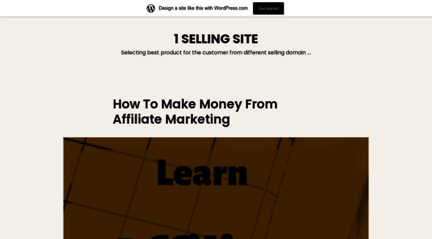 1sellingsite.wordpress.com