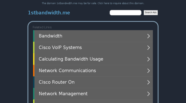 1stbandwidth.me