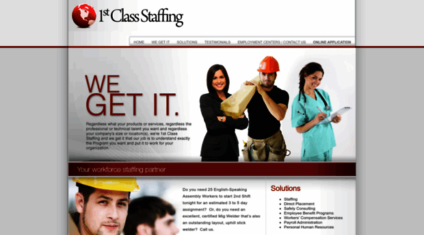 1stclassstaffing.com