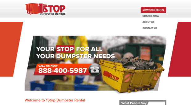 1stopdumpsterrental.com