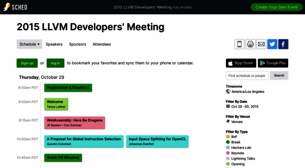 2015llvmdevelopersmeeting.sched.com