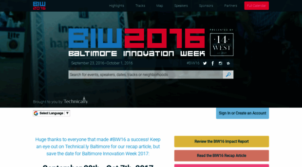 2016.baltimoreinnovationweek.com