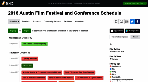 2016austinfilmfestivalandconfere.sched.org