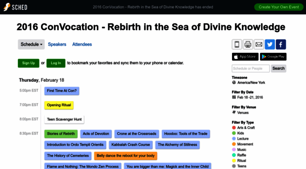 2016convocationrebirthintheseaof.sched.org