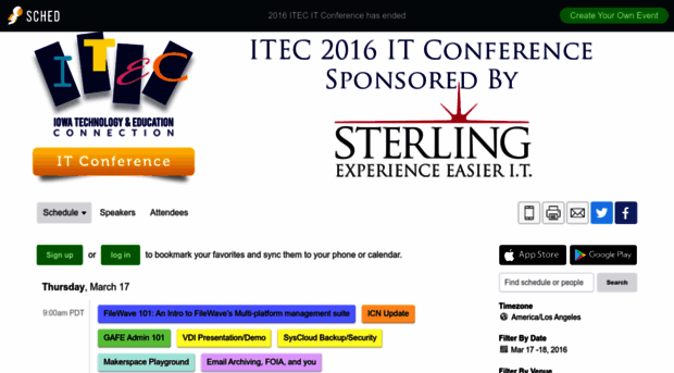 2016itecitconference.sched.org