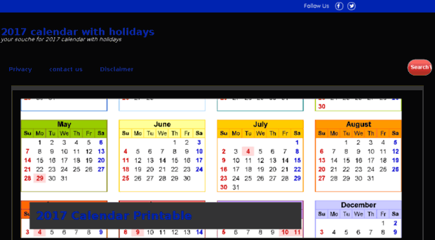 2017calendarwithholidays.com