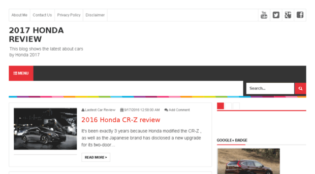 2017hondareview.com