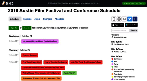 2018austinfilmfestivalandco.sched.com