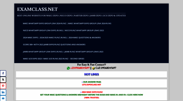 2019waecgce.examclass.net