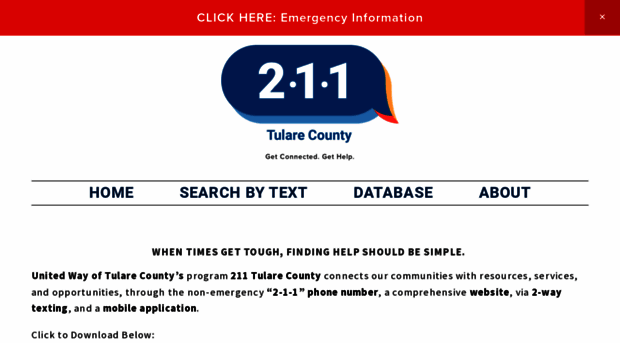 211tularecounty.org