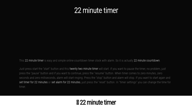 22.minute-timer.com