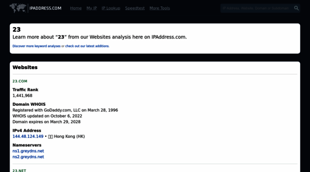 23.ipaddress.com