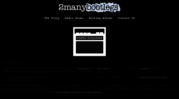 2manybootlegs.com