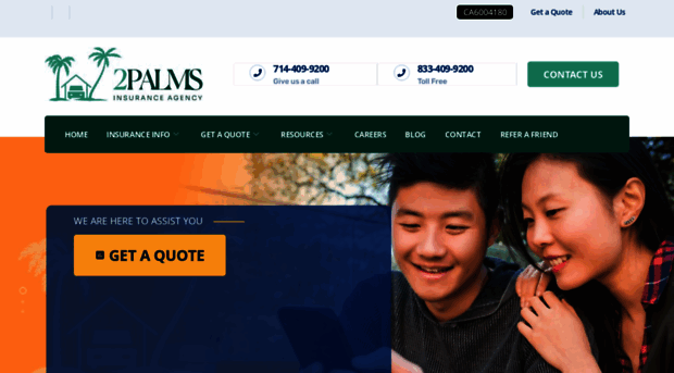 2palmsinsurance.com