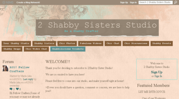 2shabbysistersstudio.ning.com