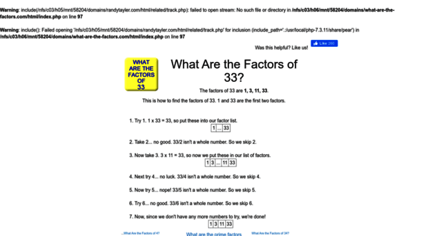 33.what-are-the-factors.com