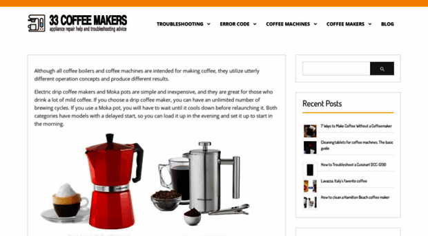 33coffeemakers.com