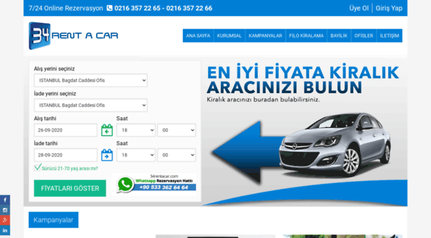 34rentacar.com