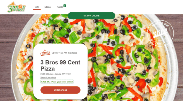 3bros99centpizzamenu.com