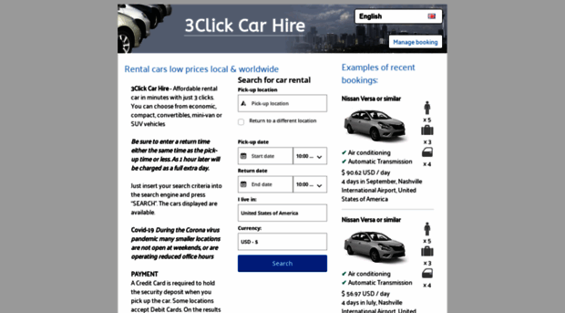 3clickcarhire.com