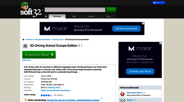 3d-driving-school-europe-edition.soft32.com