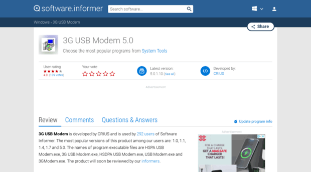 3g-usb-modem.software.informer.com