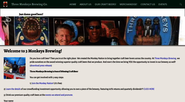 3monkeysbrewing.com