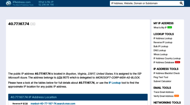 40.77.167.74.ipaddress.com