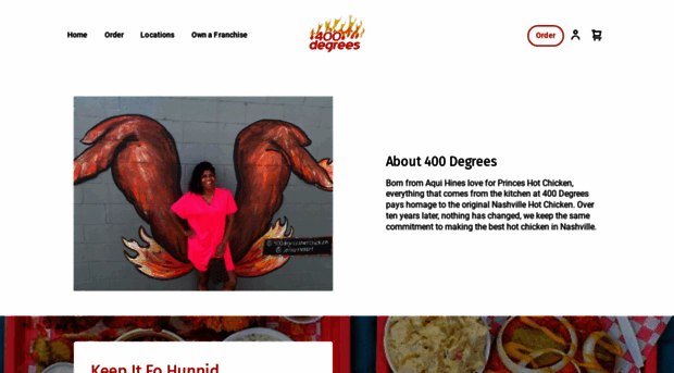 400degreeshotchicken.com