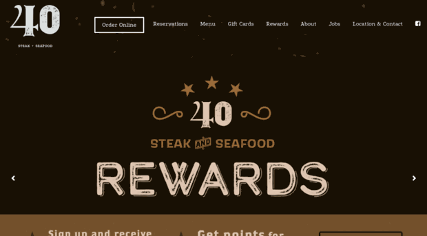 40steakandseafood.com