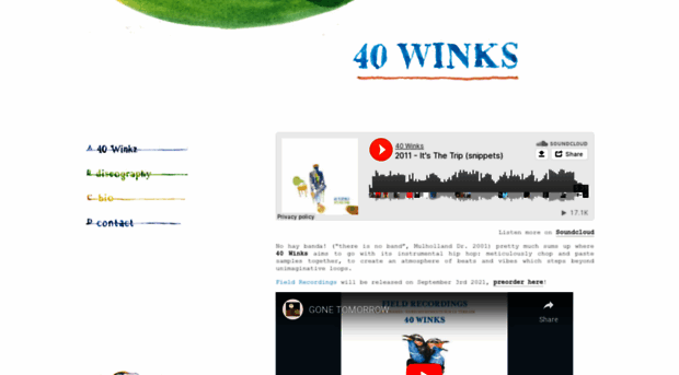 40winksmusic.com