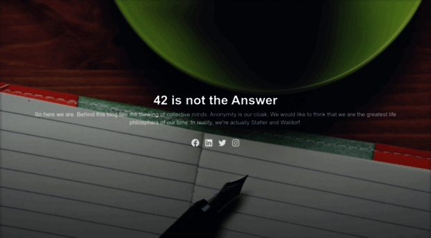 42isnottheanswer.com