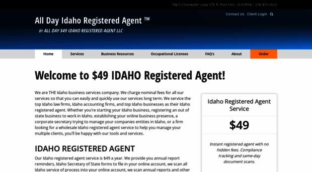 49dollaridahoregisteredagent.com