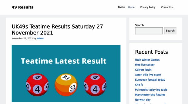 49sresults.net