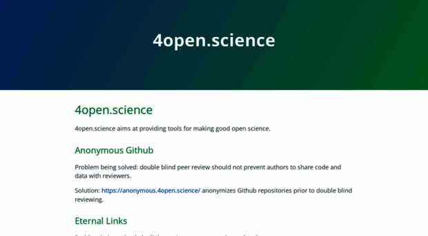 4open.science