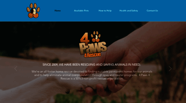 4paws4rescue.com