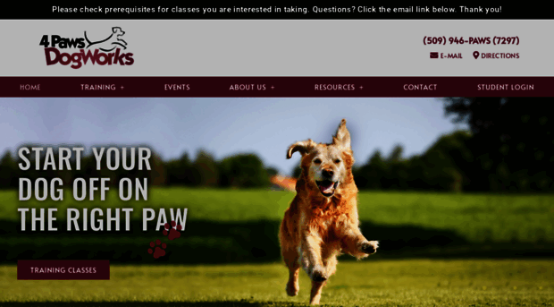 4pawsdogworks.com