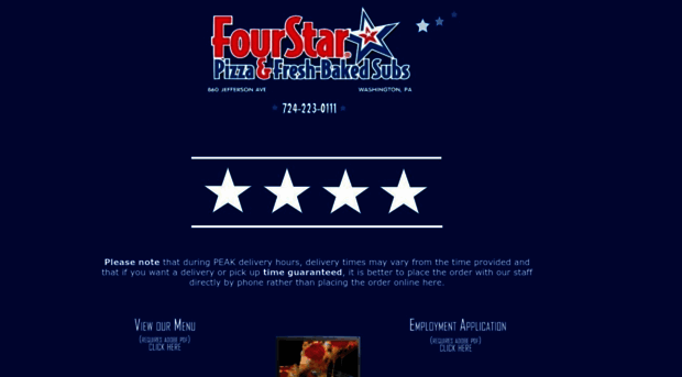 4starpizzaonline.com