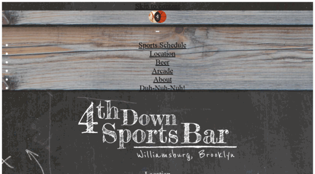 4thdownsportsbar.com