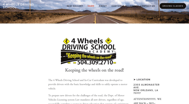 4wheelsdrivingschool.com