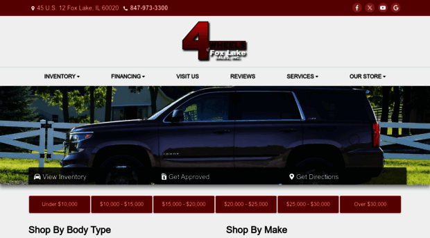 4wheelsfoxlake.com