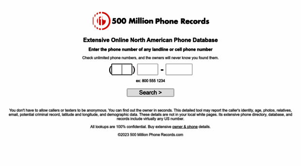 500millionphonerecords.com