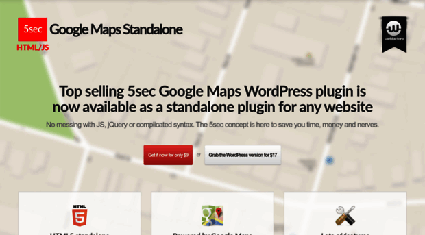 5sec-google-maps-standalone.webfactoryltd.com