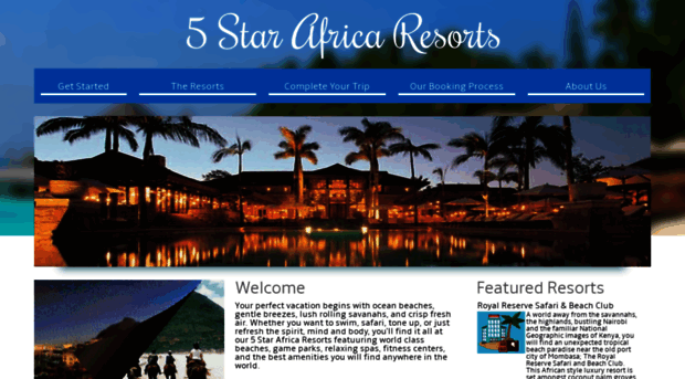 5starafricaresorts.com