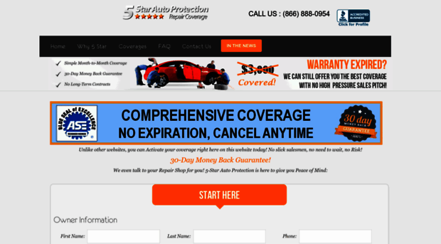 5starautoprotection.com