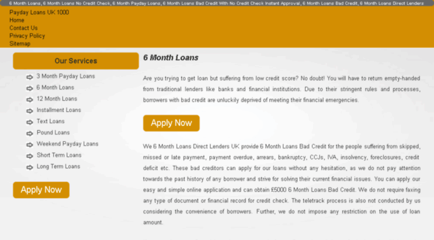 6monthloansbadcreditlenders.co.uk