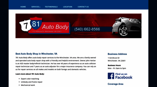 781autobody.com