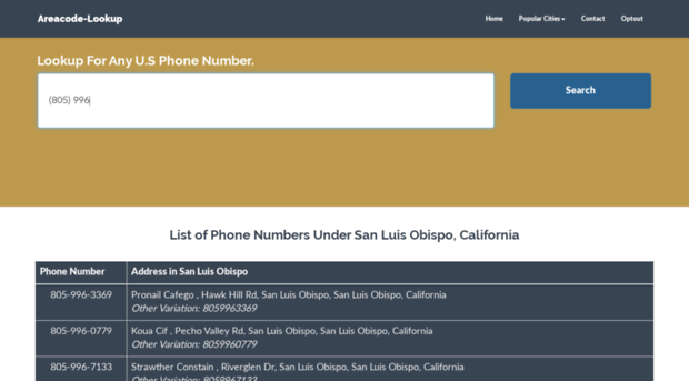 805-996-sanluisobispo.areacode-lookup.com